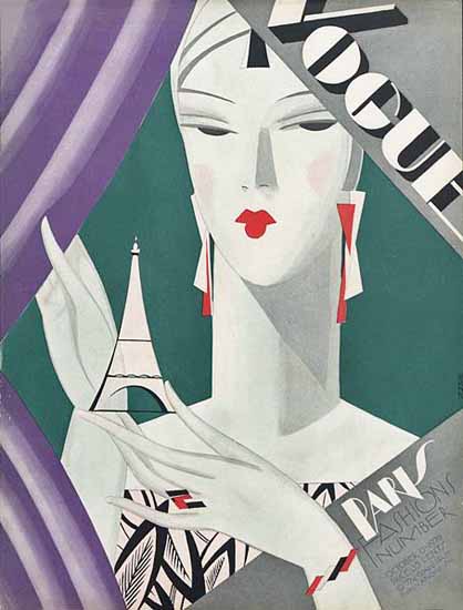 Eduardo Garcia Benito Vogue Cover 1926-10-15 Copyright | Vogue Magazine Graphic Art Covers 1902-1958