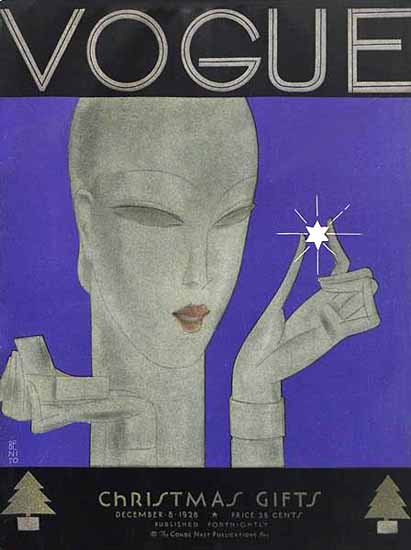 Eduardo Garcia Benito Vogue Cover 1928-12-08 Copyright | Vogue Magazine Graphic Art Covers 1902-1958