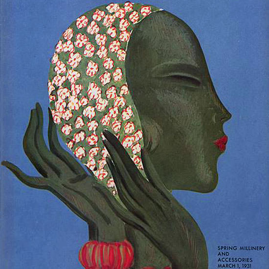 Eduardo Garcia Benito Vogue Cover 1931-03-01 Copyright crop | Best of 1930s Ad and Cover Art