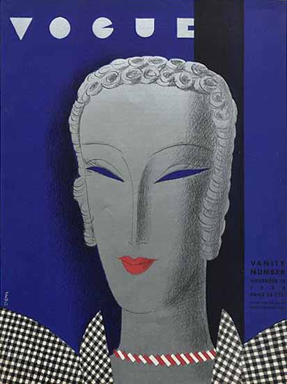 Eduardo Garcia Benito Vogue Cover 1932-11-15 Copyright | Vogue Magazine Graphic Art Covers 1902-1958