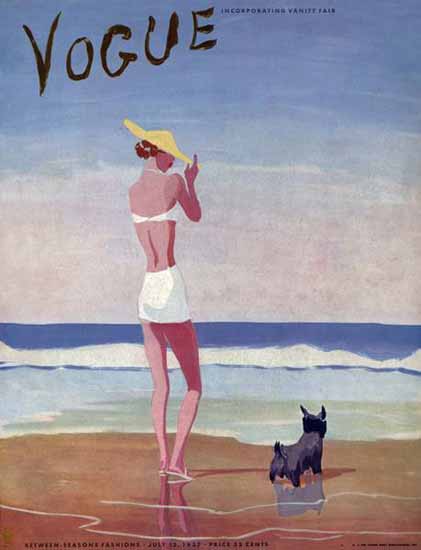 Eduardo Garcia Benito Vogue Cover 1937-07-15 Copyright Sex Appeal | Sex Appeal Vintage Ads and Covers 1891-1970