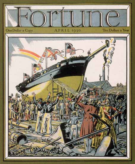 Edward A Wilson Fortune Magazine April 1930 Copyright | Fortune Magazine Graphic Art Covers 1930-1959