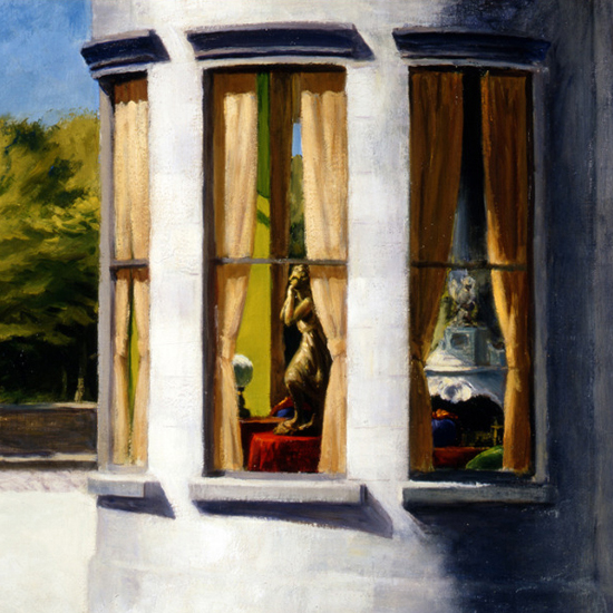 Edward Hopper August in the City 1945 crop B | Edward Hopper Paintings, Aquarelles, Illustrations, Ads 1900-1966