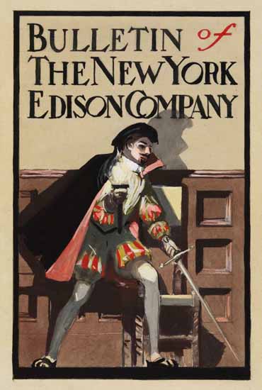 Edward Hopper Bulletin of the New York Edison Company 1907 C | Edward Hopper Paintings, Aquarelles, Illustrations, Ads 1900-1966