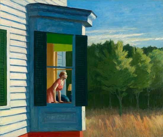 Edward Hopper Cape Cod Morning 1950 | Edward Hopper Paintings, Aquarelles, Illustrations, Ads 1900-1966