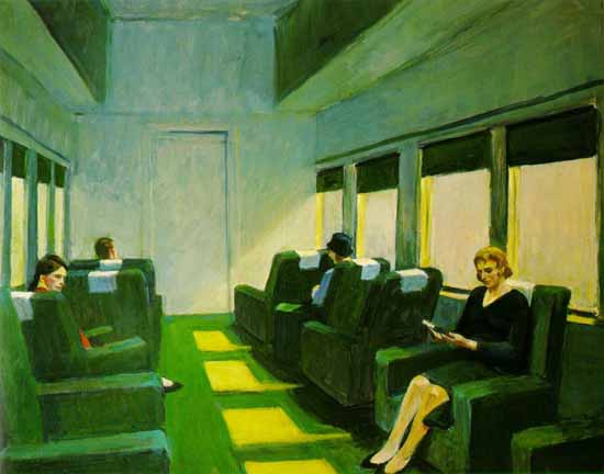 Edward Hopper Chair Car 1965 | Edward Hopper Paintings, Aquarelles, Illustrations, Ads 1900-1966