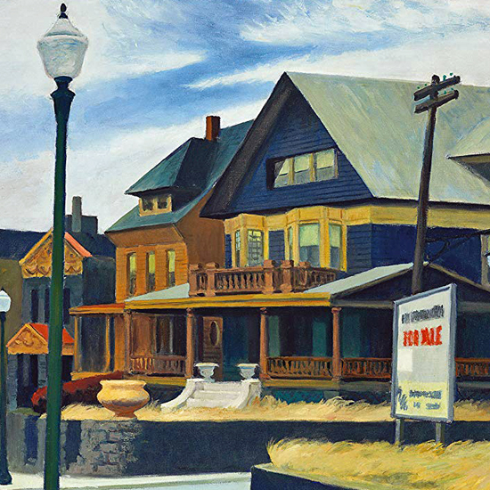 Edward Hopper East Wind over Weehawken 1934 crop | Mad Men Art ...