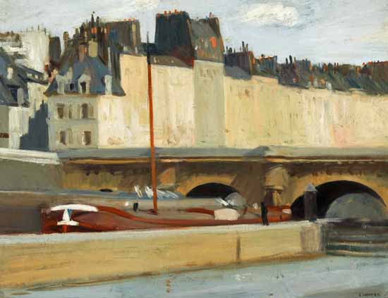 Edward Hopper Ecluse de la Monnaie 1909 | Edward Hopper Paintings, Aquarelles, Illustrations, Ads 1900-1966