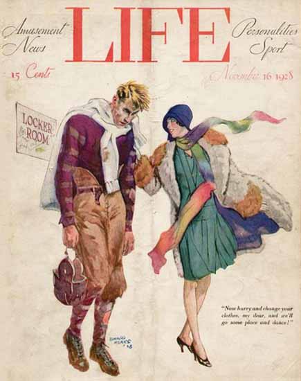 Edward Monks Life Humor Magazine 1928-11-16 Copyright | Life Magazine Graphic Art Covers 1891-1936