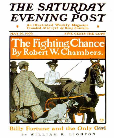 Edward Penfield Saturday Evening Post The Fighting Chance 1906_05_26 | The Saturday Evening Post Graphic Art Covers 1892-1930