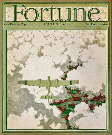 Edwin Georgi Fortune Magazine August 1931 Copyright | Fortune Magazine Graphic Art Covers 1930-1959