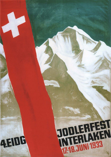 Eidgenoessisches Jodlerfest Interlaken 1933 | Vintage Ad and Cover Art 1891-1970