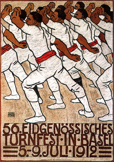 Eidgenoessisches Turnfest 1912 Basel Schweiz | Vintage Ad and Cover Art 1891-1970