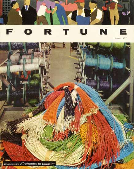 Electronics in Industry Fortune Magazine June 1957 Copyright | Fortune Magazine Graphic Art Covers 1930-1959