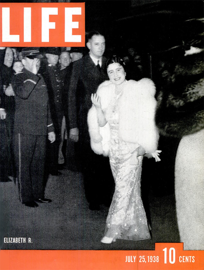 Elizabeth R 25 Jul 1938 Copyright Life Magazine | Life Magazine BW Photo Covers 1936-1970