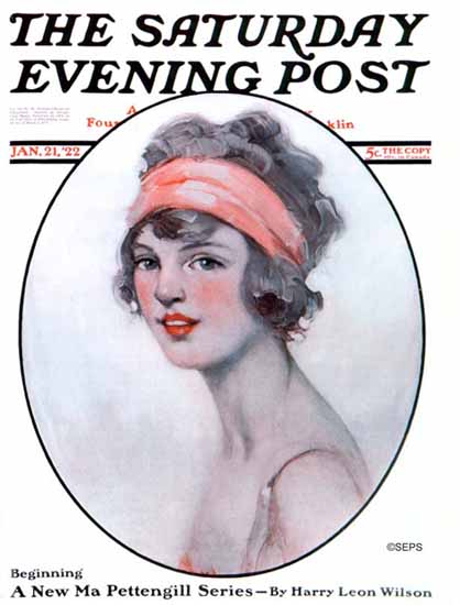 Ellen Pyle Artist Saturday Evening Post 1922_01_21 | The Saturday Evening Post Graphic Art Covers 1892-1930