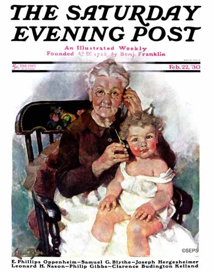 Ellen Pyle Cover Artist Saturday Evening Post 1930_02_22 | The Saturday Evening Post Graphic Art Covers 1892-1930