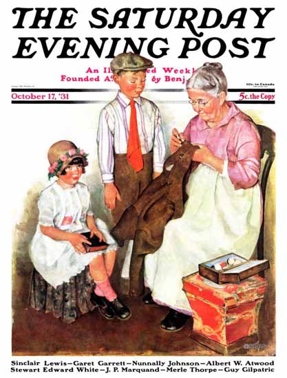 Ellen Pyle Cover Artist Saturday Evening Post 1931_10_17 | Mad Men Art ...