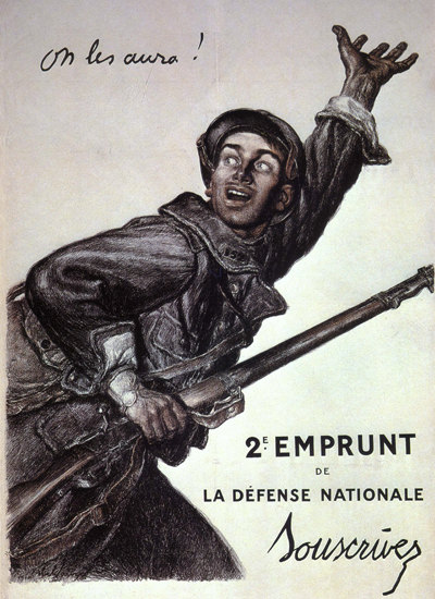 Emprunt Da La Defense Nationale France | Vintage War Propaganda Posters 1891-1970