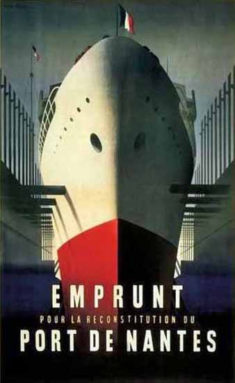 Emprunt Port De Nantes Poster | Vintage Travel Posters 1891-1970