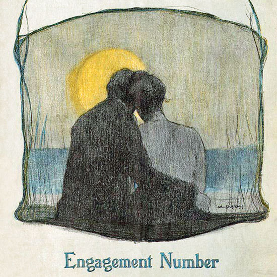 Engagement Number Life Humor Magazine 1903-09-03 Copyright crop | Best of Vintage Cover Art 1900-1970