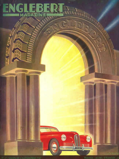 Englebert Automobile 1947 | Vintage Ad and Cover Art 1891-1970