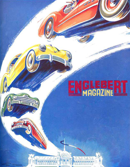 Englebert Magazine 1951 Flying Cars | Vintage Ad and Cover Art 1891-1970