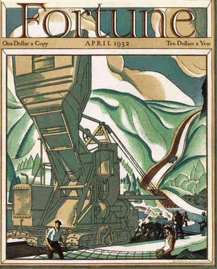 Ernest Hamlin Baker Fortune Magazine April 1932 Copyright | Fortune Magazine Graphic Art Covers 1930-1959