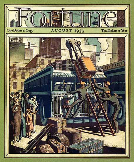 Ernest Hamlin Baker Fortune Magazine August 1933 Copyright | Fortune Magazine Graphic Art Covers 1930-1959