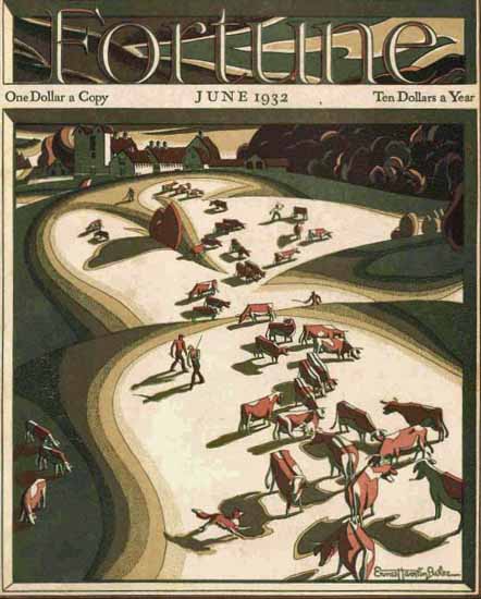 Ernest Hamlin Baker Fortune Magazine June 1932 Copyright | Fortune Magazine Graphic Art Covers 1930-1959