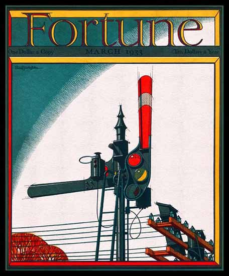 Ernest Hamlin Baker Fortune Magazine March 1933 Copyright | Fortune Magazine Graphic Art Covers 1930-1959