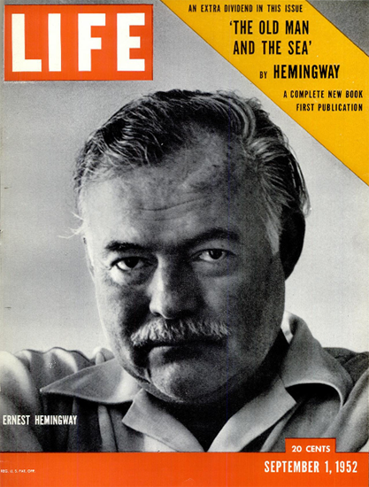 Ernest Hemingway 1 Sep 1952 Copyright Life Magazine | Life Magazine BW Photo Covers 1936-1970