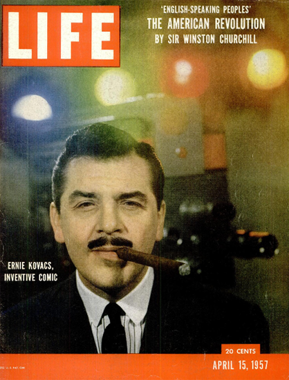 Ernie Kovacs Inventive Comic 15 Apr 1957 Copyright Life Magazine | Life Magazine Color Photo Covers 1937-1970