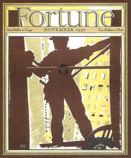 Ervine Metzl Fortune Magazine November 1932 Copyright | Fortune Magazine Graphic Art Covers 1930-1959