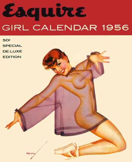 Esquire Girl Calendar 1956 Pin-Up Girl George Petty Sex Appeal | Sex Appeal Vintage Ads and Covers 1891-1970