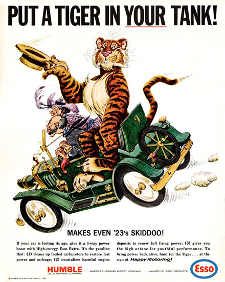 Esso Put A Tiger In Your Tank 1965 23s Skiddoo | Vintage Ad and Cover Art 1891-1970