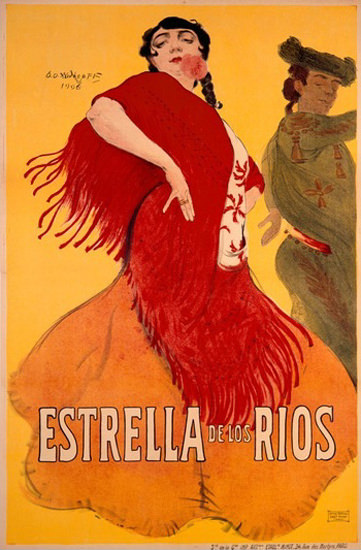 Estrella De Los Rios Flamenco Danvers Widhopff | Sex Appeal Vintage Ads and Covers 1891-1970