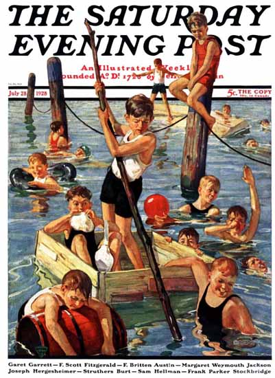 Eugene Iverd Cover Artist Saturday Evening Post 1928_07_28 | The Saturday Evening Post Graphic Art Covers 1892-1930