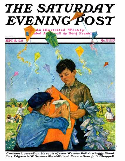 Eugene Iverd Saturday Evening Post 1928_09_15 | The Saturday Evening Post Graphic Art Covers 1892-1930