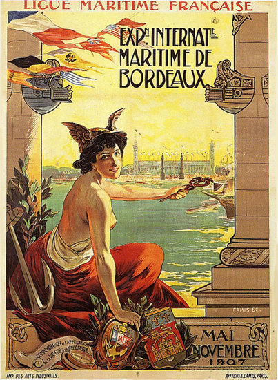 Exposition Int Maritime De Bordeaux 1907 | Sex Appeal Vintage Ads and Covers 1891-1970