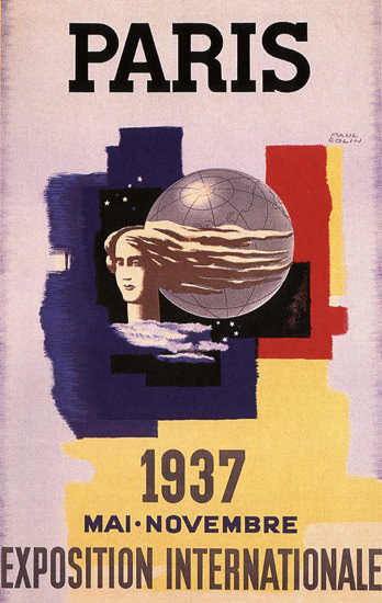 Exposition Internationale Paris 1937 France by Paul Colin | Vintage Ad and Cover Art 1891-1970