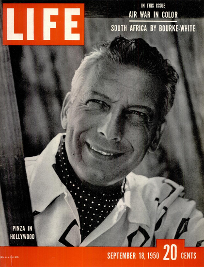 Ezio Pinza in Hollywood 18 Sep 1950 Copyright Life Magazine | Life Magazine BW Photo Covers 1936-1970