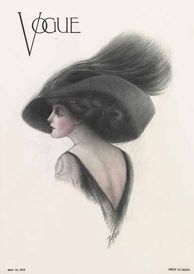 F Rose Vogue Cover 1910-05-15 Copyright | Vogue Magazine Graphic Art Covers 1902-1958