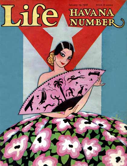 FG Cooper Life Humor Magazine 1928-01-19 Copyright | Life Magazine Graphic Art Covers 1891-1936