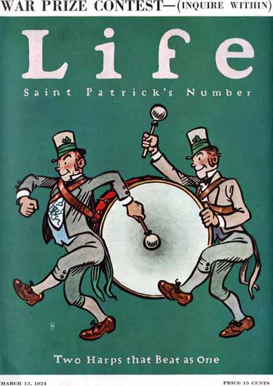 FG Cooper Life Magazine Saint Patrick 1924-03-13 Copyright | Life Magazine Graphic Art Covers 1891-1936