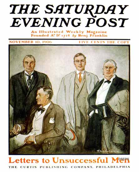 FR Gruger Saturday Evening Post Letters to Unsuccessful Men 1906_11_10 | The Saturday Evening Post Graphic Art Covers 1892-1930