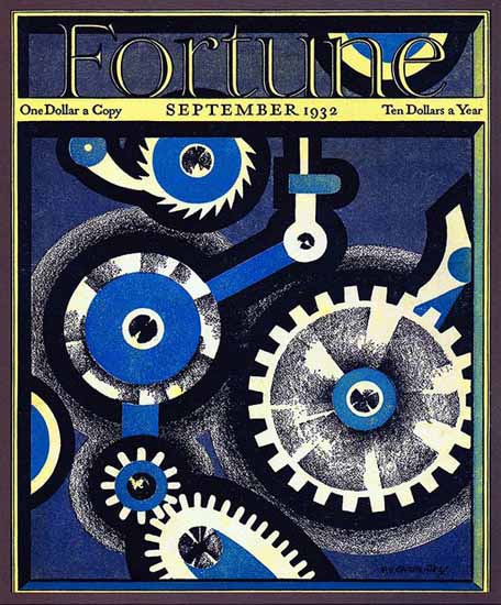 FV Carpenter Fortune Magazine September 1932 Copyright | Fortune Magazine Graphic Art Covers 1930-1959