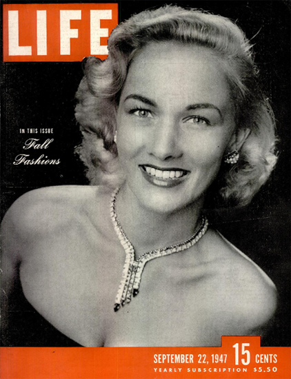 Fall Fashions 22 Sep 1947 Copyright Life Magazine | Life Magazine BW Photo Covers 1936-1970