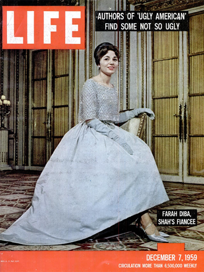 Farah Diba future Queen of Iran 7 Dec 1959 Copyright Life Magazine | Life Magazine Color Photo Covers 1937-1970