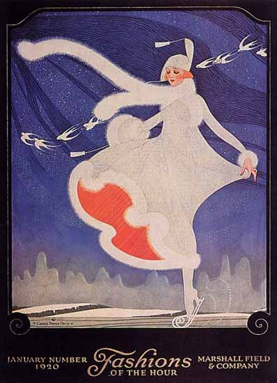 Fashions of the Hour Cover January 1920 George Petty | Vintage Ad and Cover Art 1891-1970